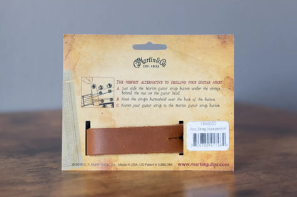new Martin Headstock Strap Tie Brown haggertys 7