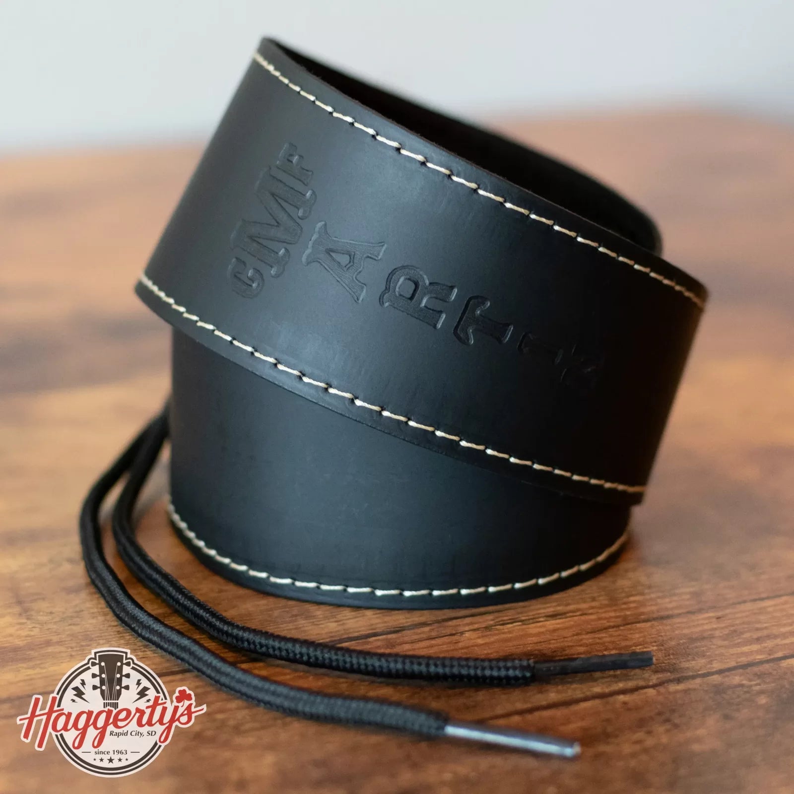 Martin Slim Leather Strap - Black