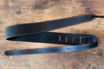 Martin Slim Leather Strap - Black