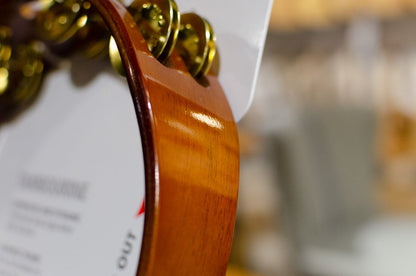 Meinl African Brown Wood Tambourine Brass Jingles