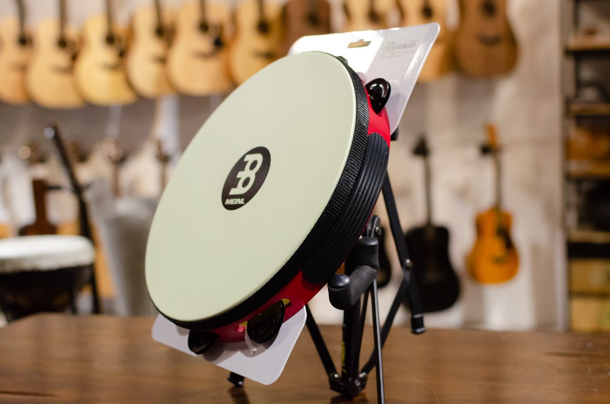 Meinl TAH1BK-R-TF Headed Tour Tambourine Black Steel Jingles