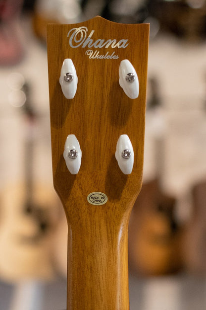 Ohana CK-28 Solid Mahogany Portuguese Style Concert Ukulele - Floor Model