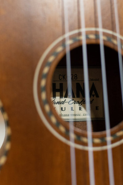Ohana CK-28 Solid Mahogany Portuguese Style Concert Ukulele - Floor Model