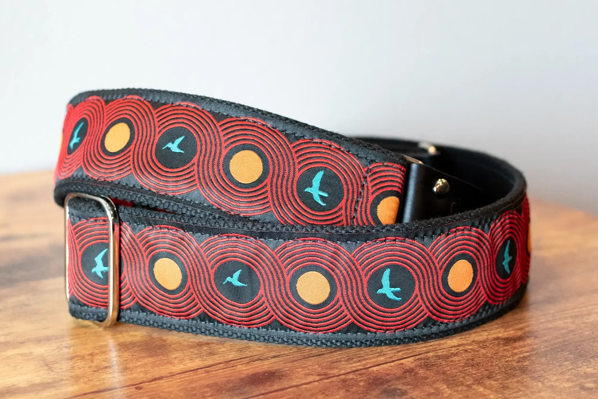 PRS Deluxe Retro Guitar Strap with Custom Jacquard - Blue Birds
