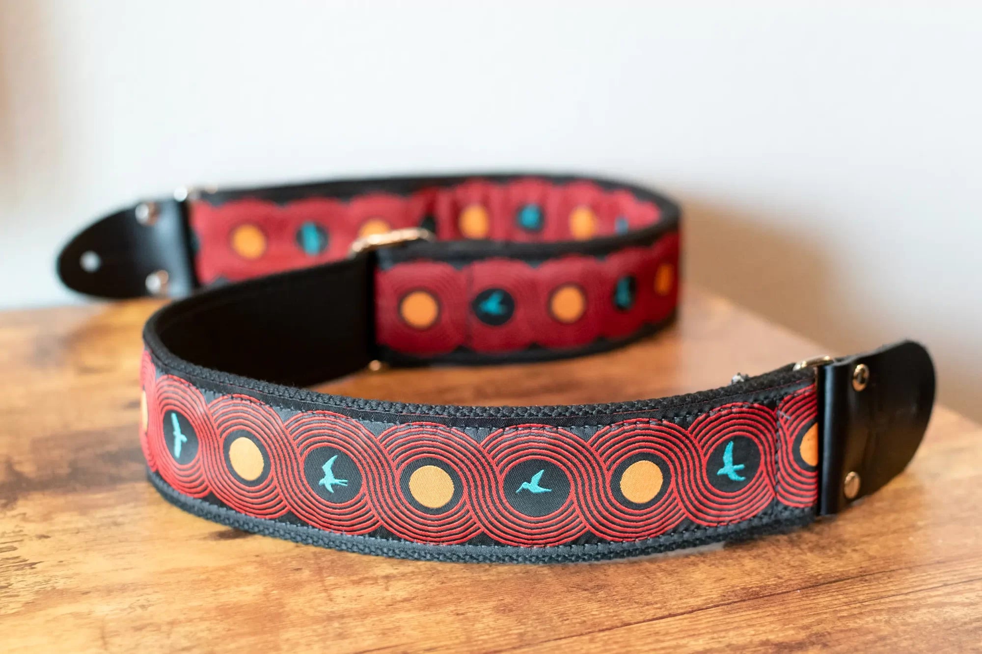 PRS Deluxe Retro Guitar Strap with Custom Jacquard - Blue Birds