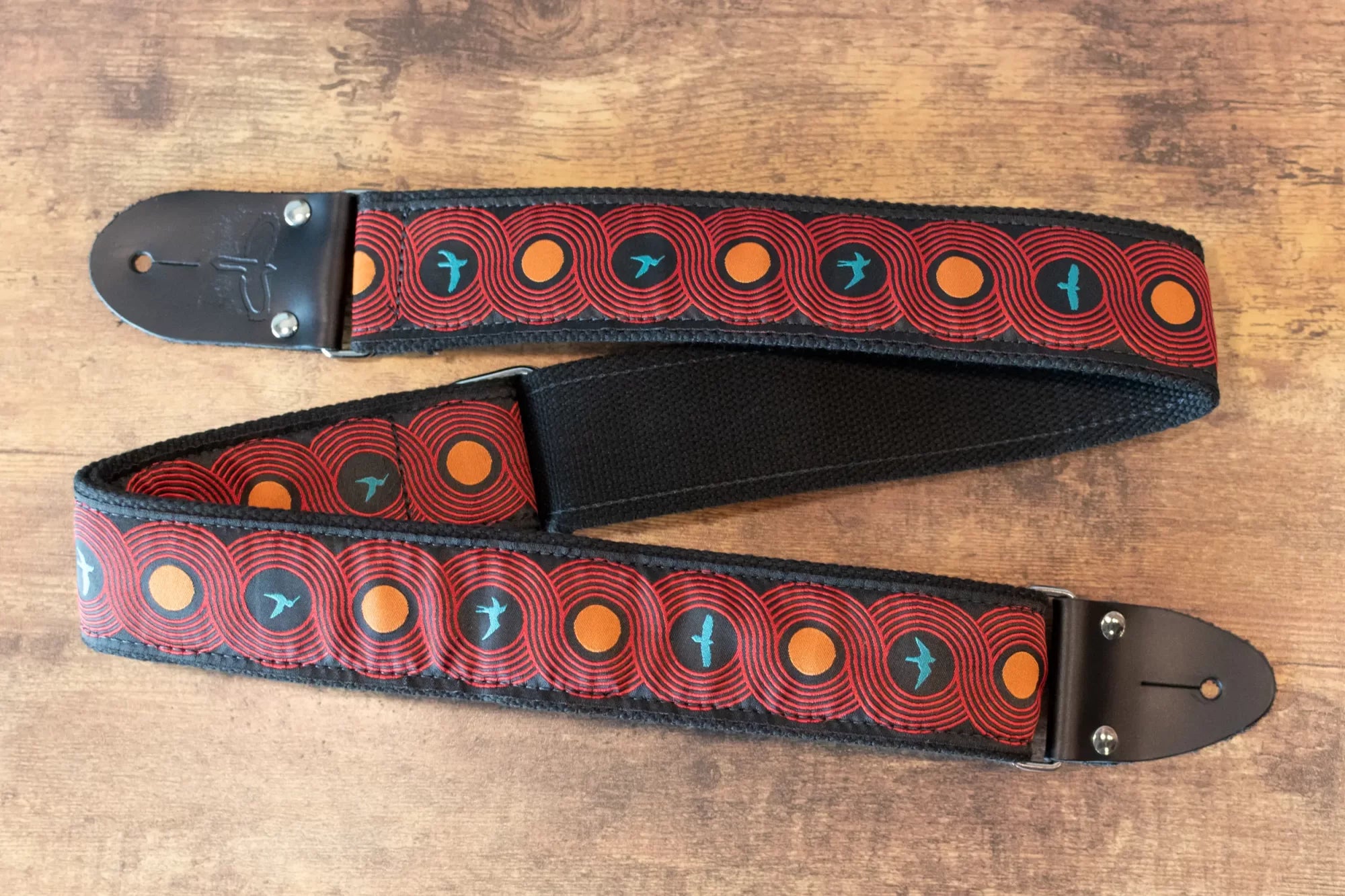 PRS Deluxe Retro Guitar Strap with Custom Jacquard - Blue Birds