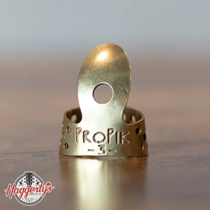ProPik Brass Standard Fingerpick, #3, Straight