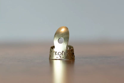 ProPik Brass Standard Fingerpick, #3, Straight