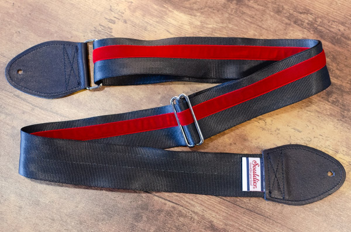 Souldier Racing Stripe Red Guitar Strap