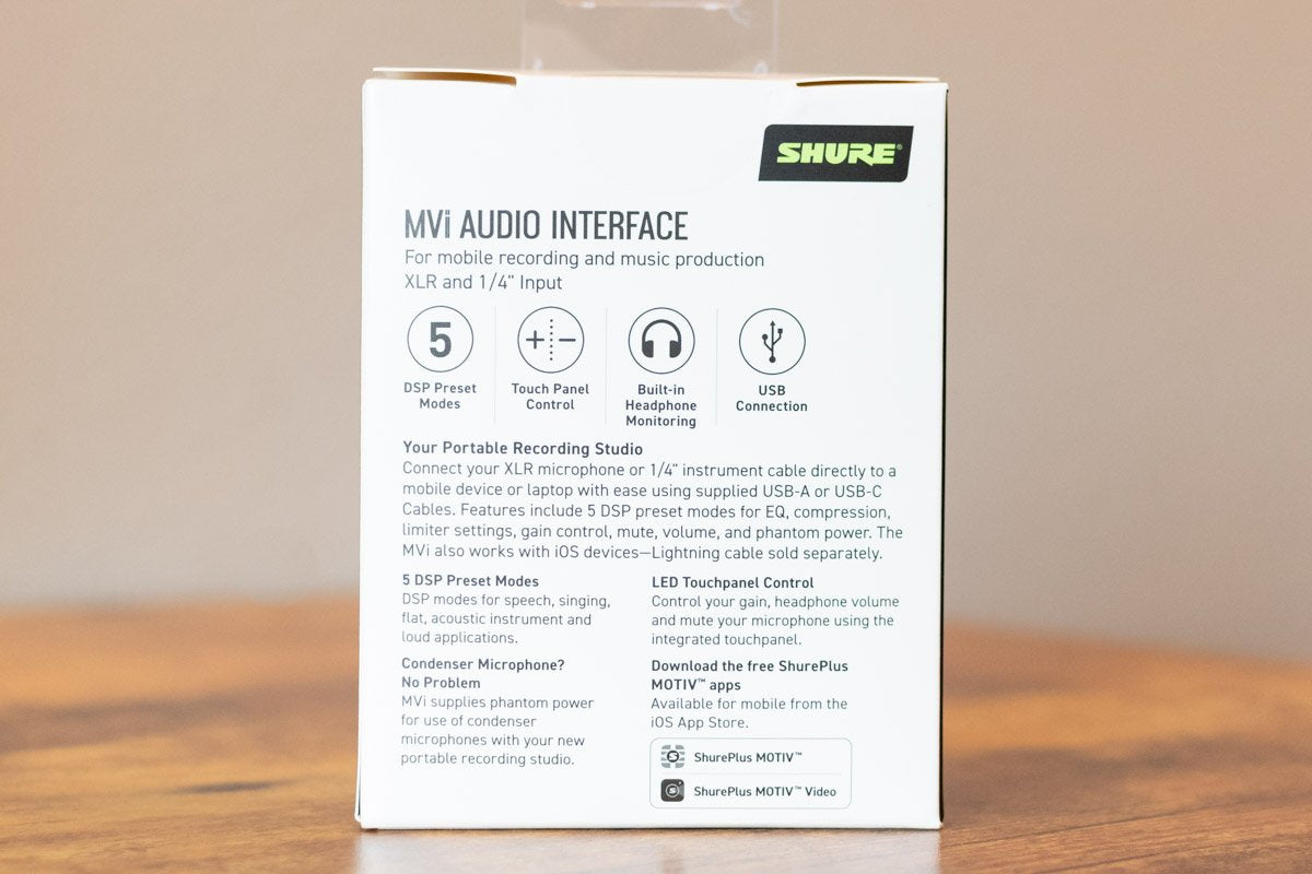 Shure MVi Digital Audio Interface