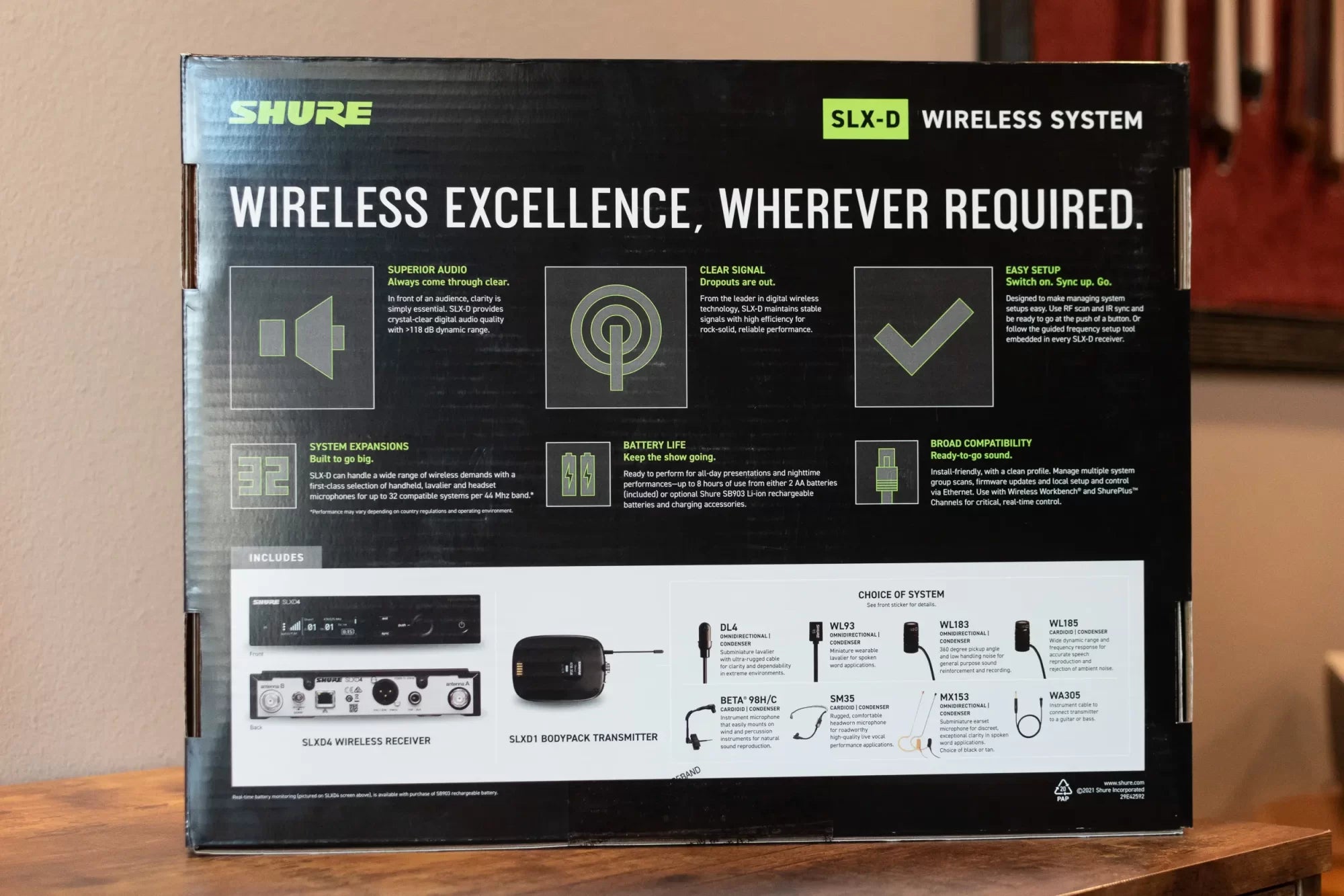Shure SLXD14/93-G58 Wireless Microphone Combo System