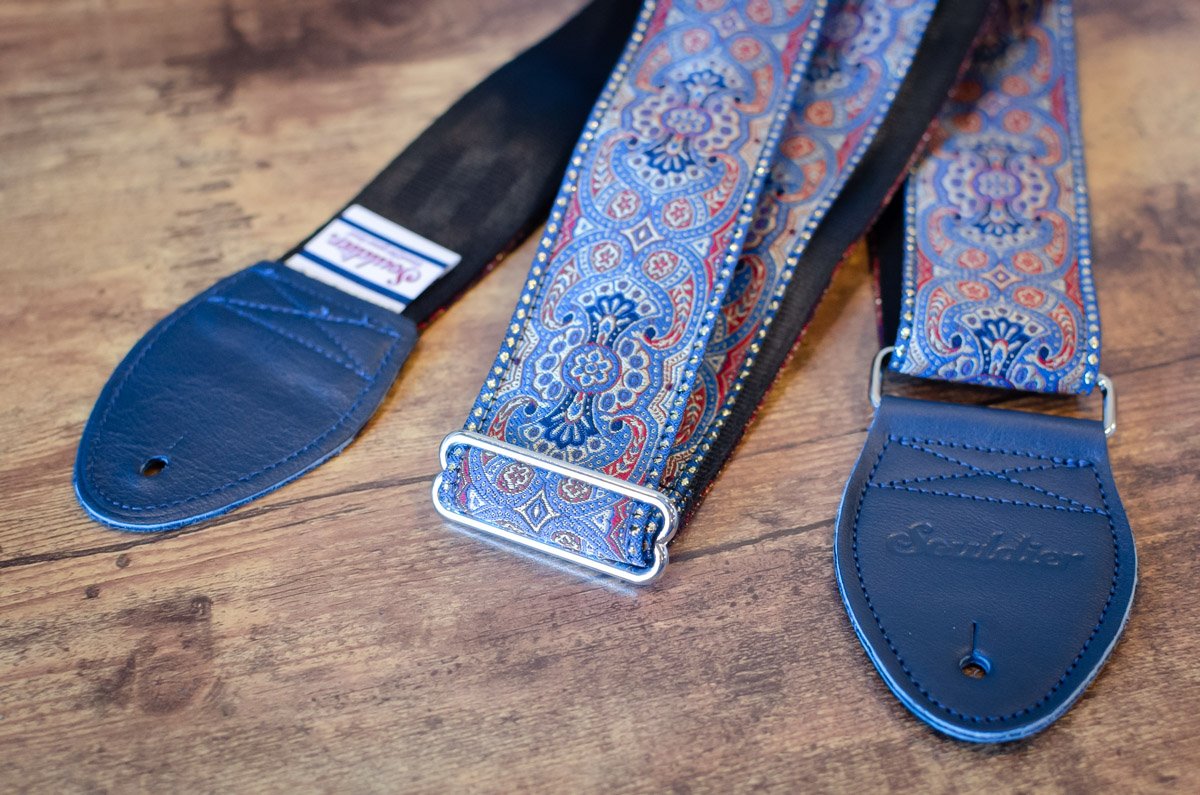 Souldier Classic Series Guitar Strap, Arabesque Indigo