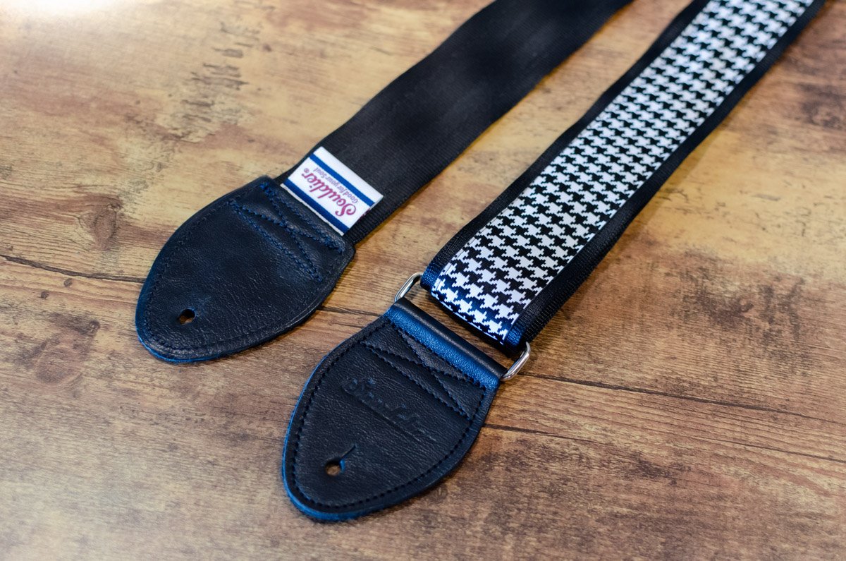 Souldier Classic Series Guitar Strap, Houndstooth White