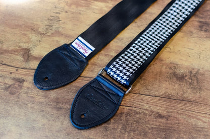 Souldier Classic Series Guitar Strap, Houndstooth White
