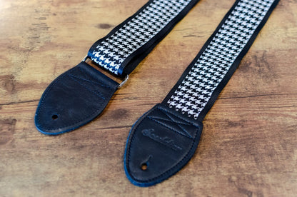 Souldier Classic Series Guitar Strap, Houndstooth White