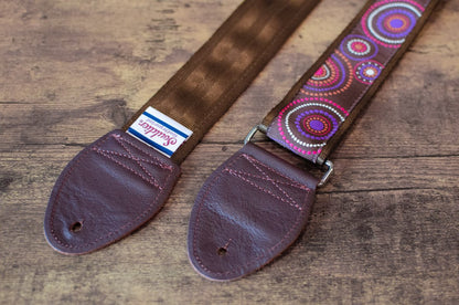new Souldier Retro Crop Circles Brown Guitar Strap haggertys 4