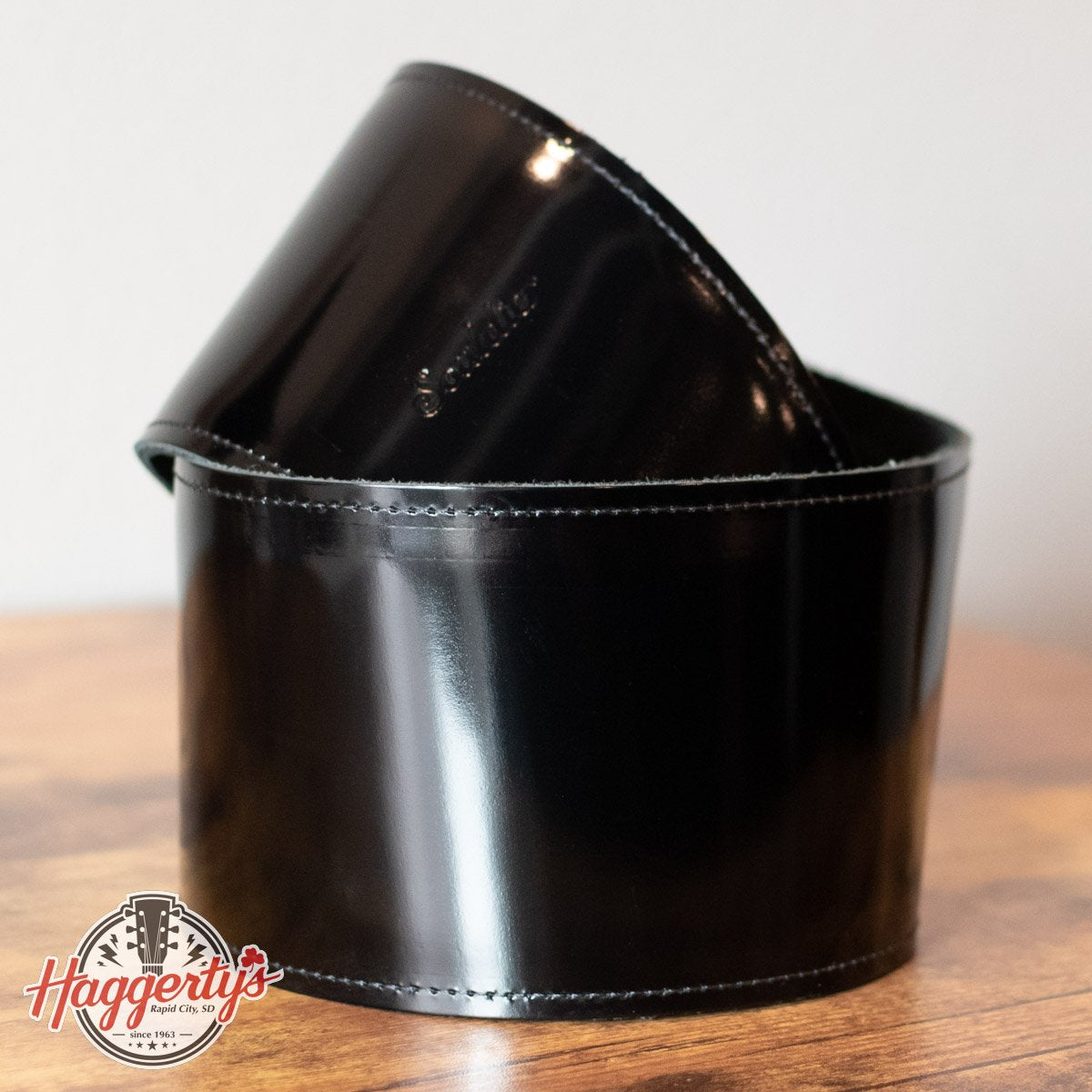 Souldier Torpedo Series Patent Leather Bass Strap, Padded Three-Ply