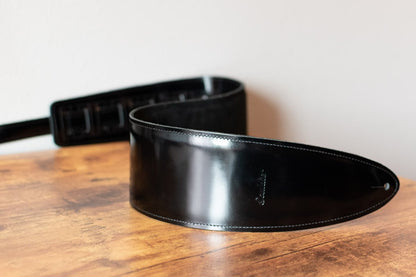 Souldier Torpedo Series Patent Leather Bass Strap, Padded Three-Ply