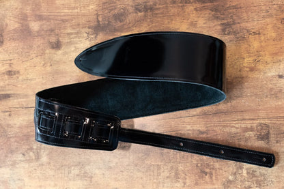 Souldier Torpedo Series Patent Leather Bass Strap, Padded Three-Ply