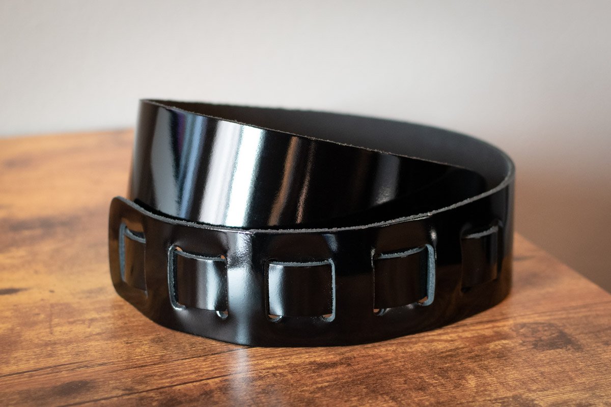 Souldier Torpedo Series Patent Leather Strap, Heavyweight One-Ply