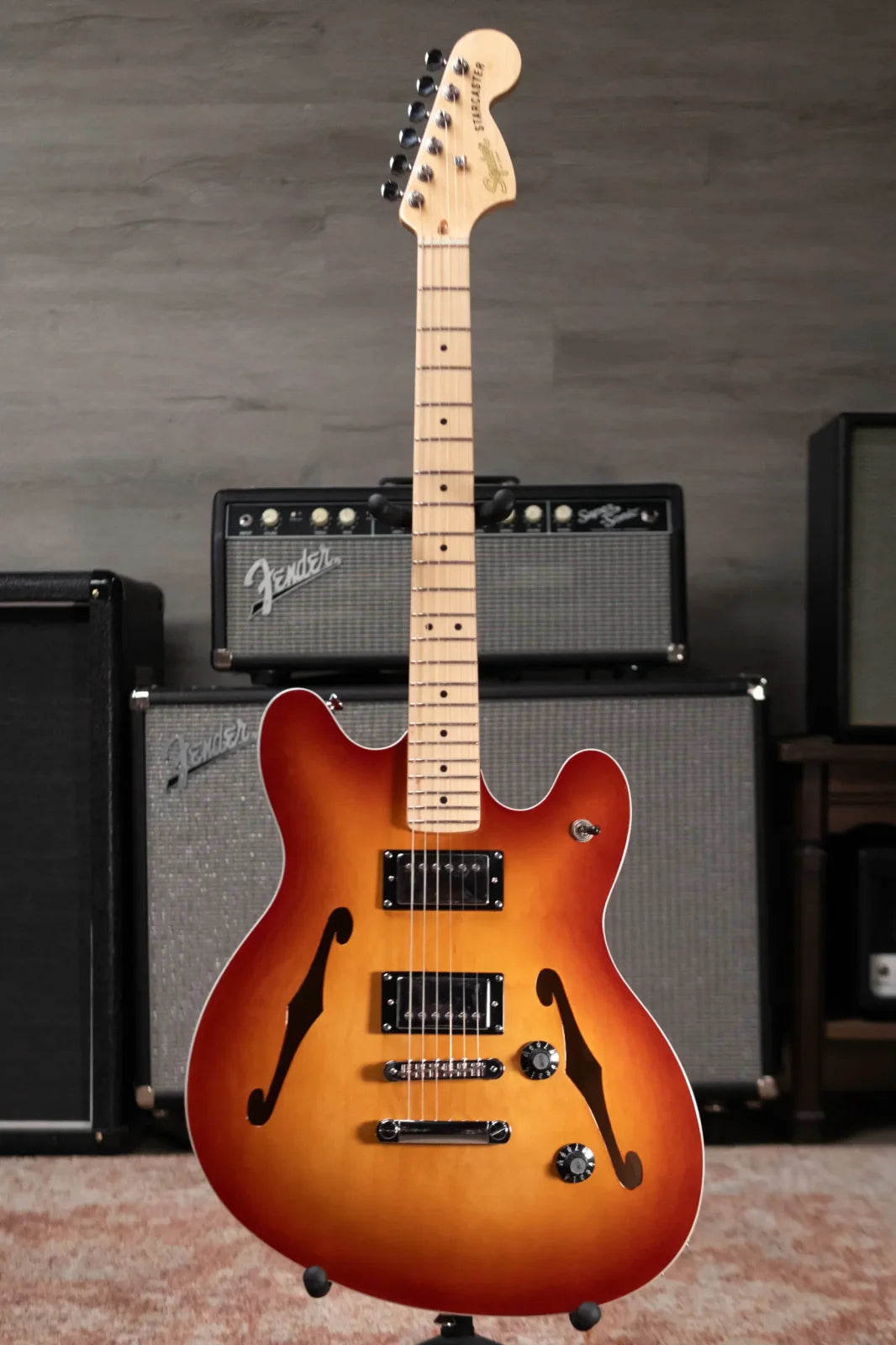 Squier Affinity Series Starcaster Deluxe - Sienna Sunburst