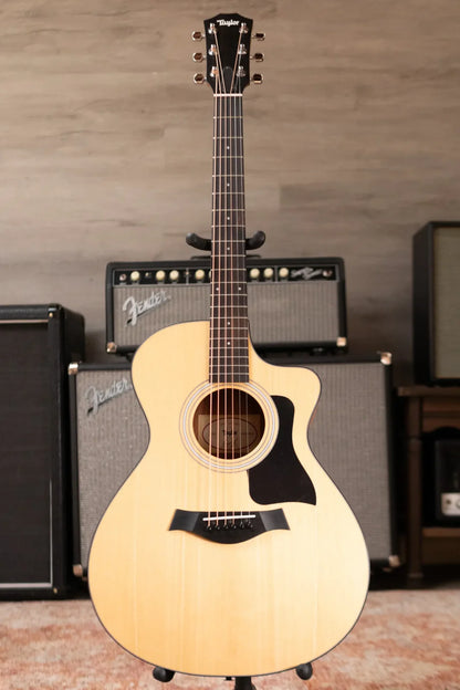 Taylor 112ce Grand Concert Acoustic/Electric Guitar with Gig Bag - Demo