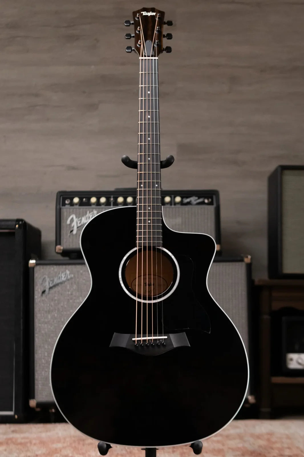 Taylor 214ce-BLK Plus Grand Auditorium Acoustic/Electric with Hardshell Case - Factory Demo
