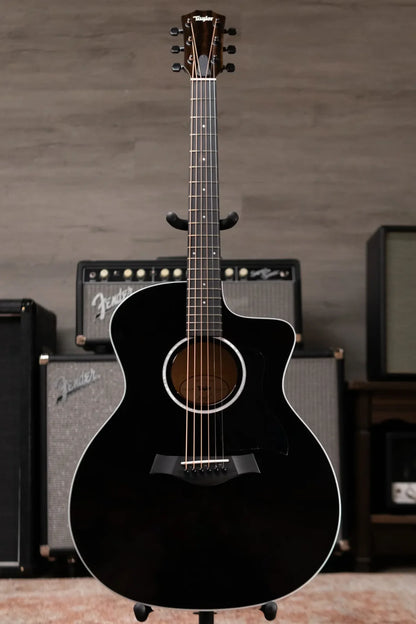 Taylor 214ce-BLK Plus Grand Auditorium Acoustic/Electric with Hardshell Case - Factory Demo