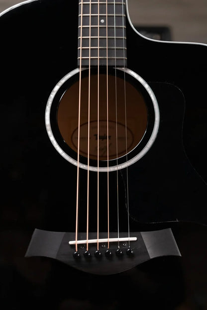 Taylor 214ce-BLK Plus Grand Auditorium Acoustic/Electric with Hardshell Case - Factory Demo