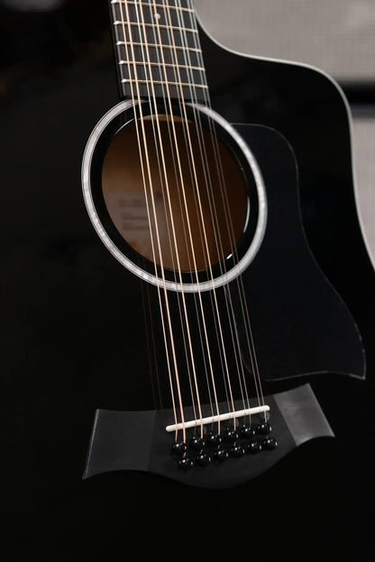 Taylor 250ce-BLK Plus 12-String Acoustic/Electric with Aerocase - Factory Demo