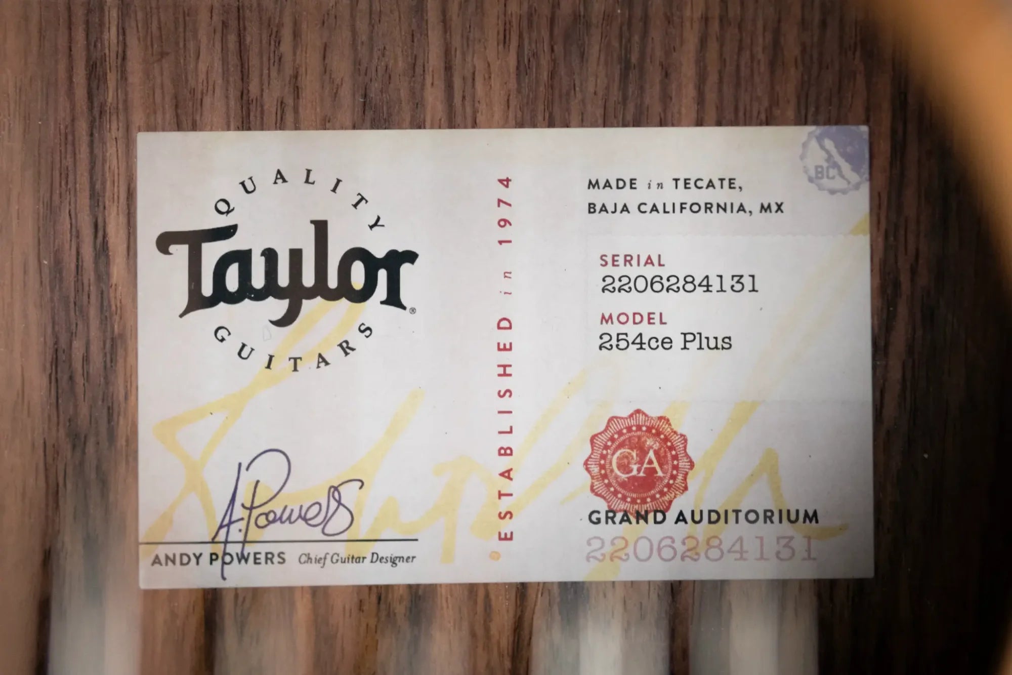 Taylor 254ce Plus 12-String Grand Auditorium Acoustic/Electric with Aerocase - Factory Demo
