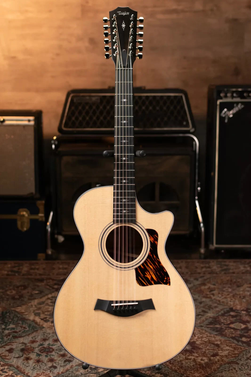 Taylor 352ce Grand Concert 12-String Acoustic/Electric Guitar with Hardshell Case