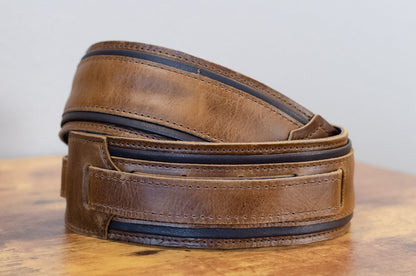 Taylor Fountain Strap, Leather, 2.5", Weathered Brown