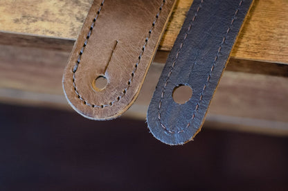 Taylor Fountain Strap, Leather, 2.5", Weathered Brown