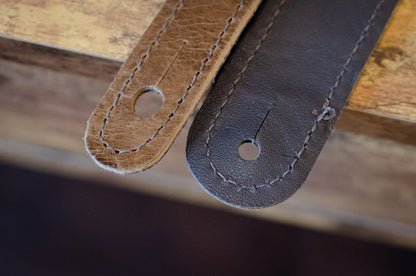 Taylor Fountain Strap, Leather, 2.5", Weathered Brown