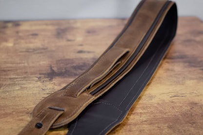 Taylor Fountain Strap, Leather, 2.5", Weathered Brown