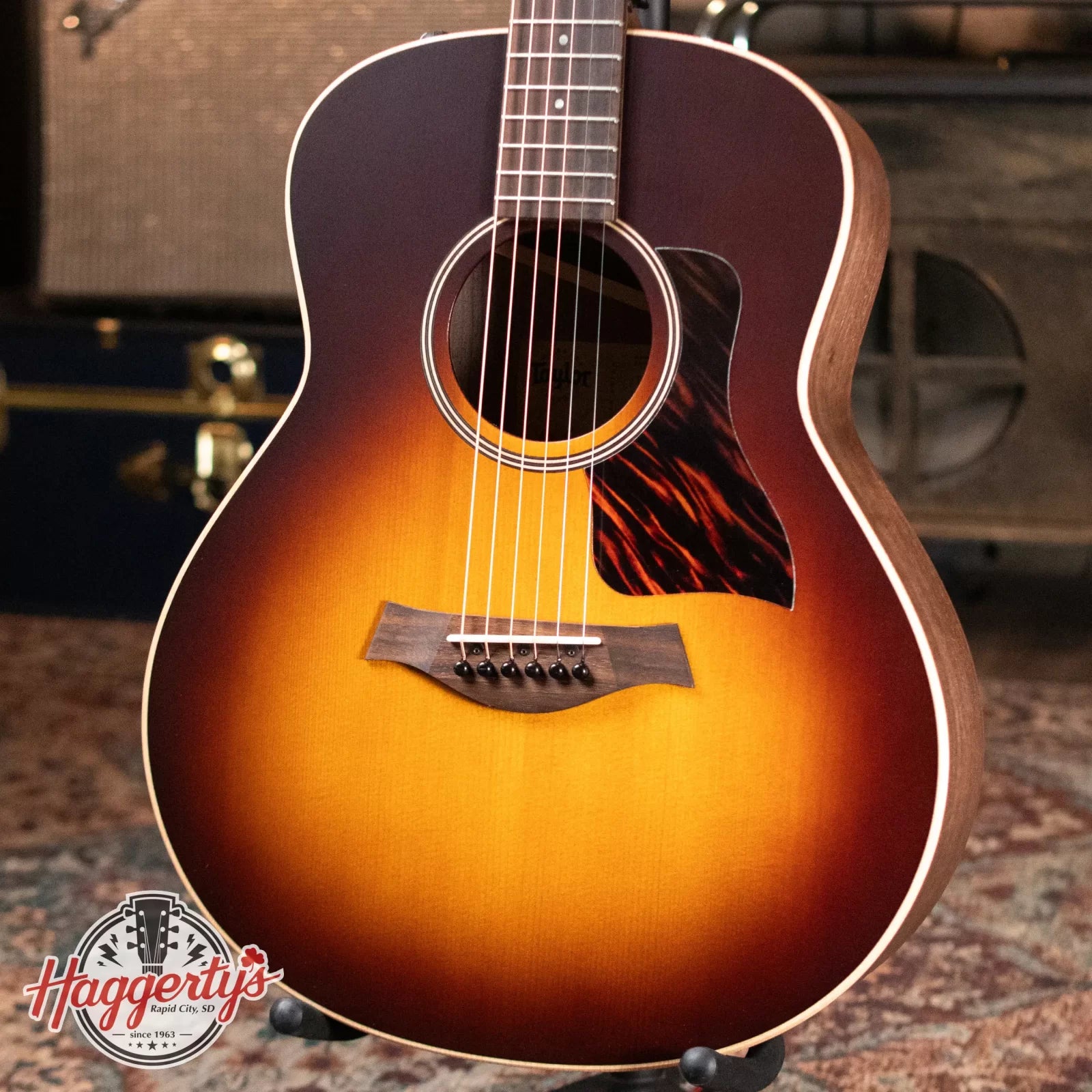 Taylor AD11e-SB Grand Theater Acoustic/Electric - Tobacco Sunburst with Brown AeroCase