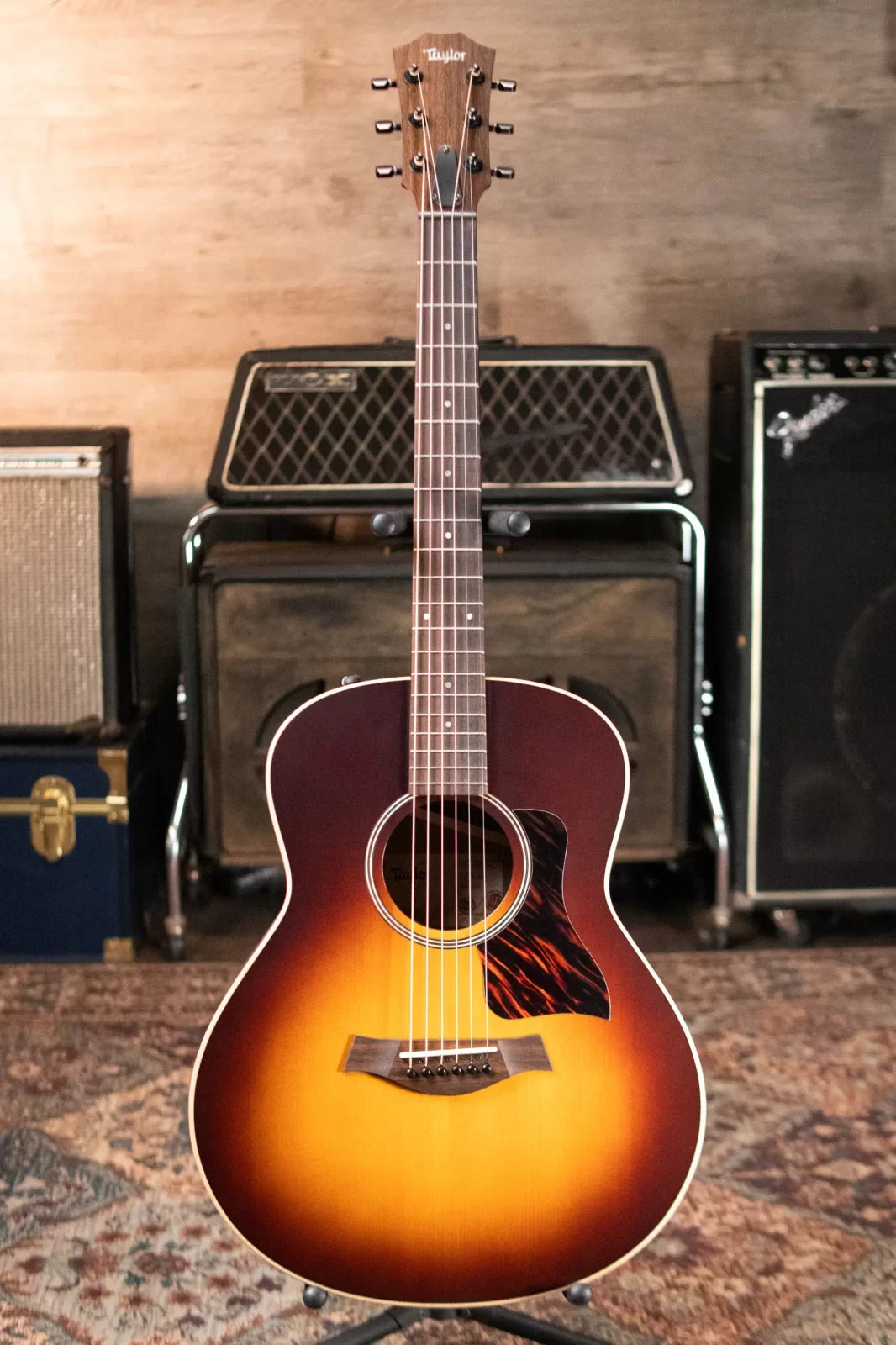 Taylor AD11e-SB Grand Theater Acoustic/Electric - Tobacco Sunburst with Brown AeroCase
