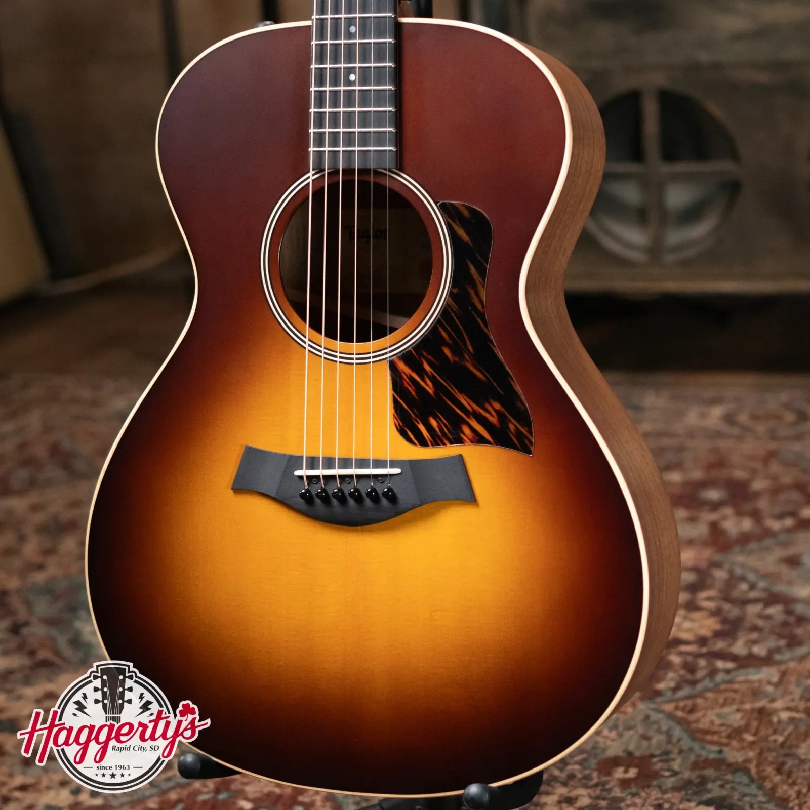 Taylor AD12e-SB Grand Concert Acoustic/Electric - Tobacco Sunburst with Aerocase - Factory Demo