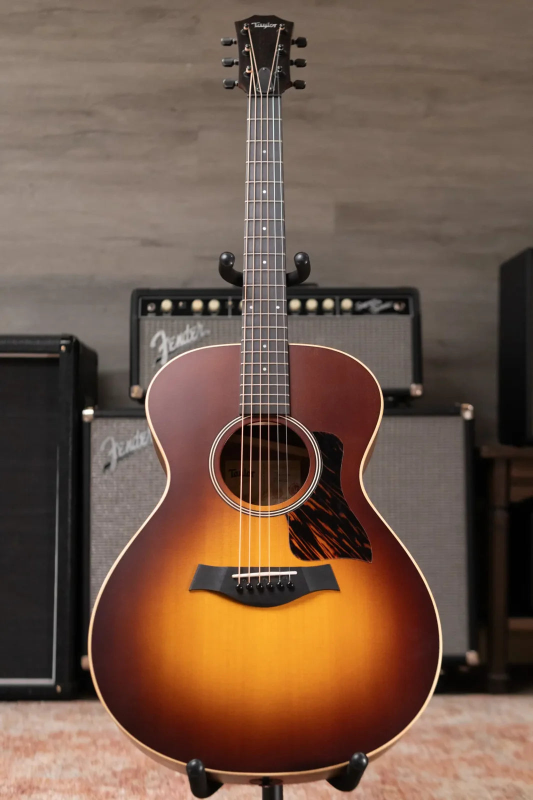 (Shipping Damage) Taylor AD12e-SB Grand Concert Acoustic/Electric with AeroCase