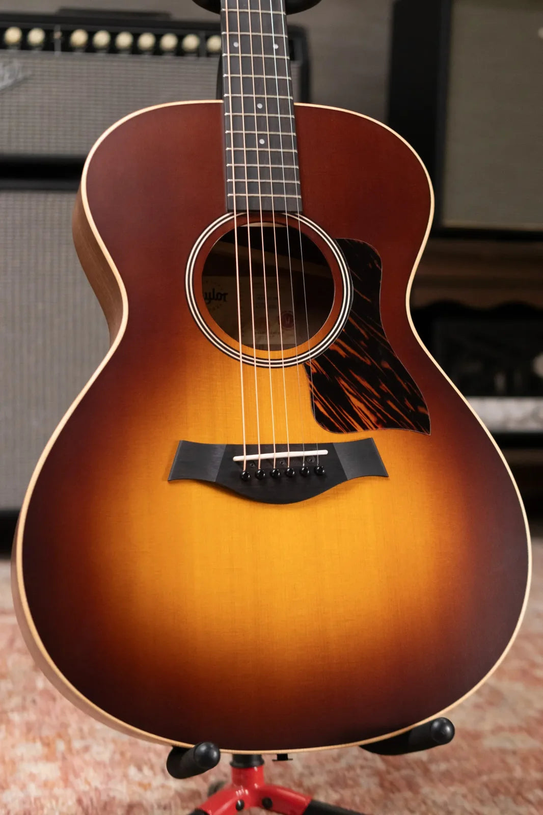 (Shipping Damage) Taylor AD12e-SB Grand Concert Acoustic/Electric with AeroCase