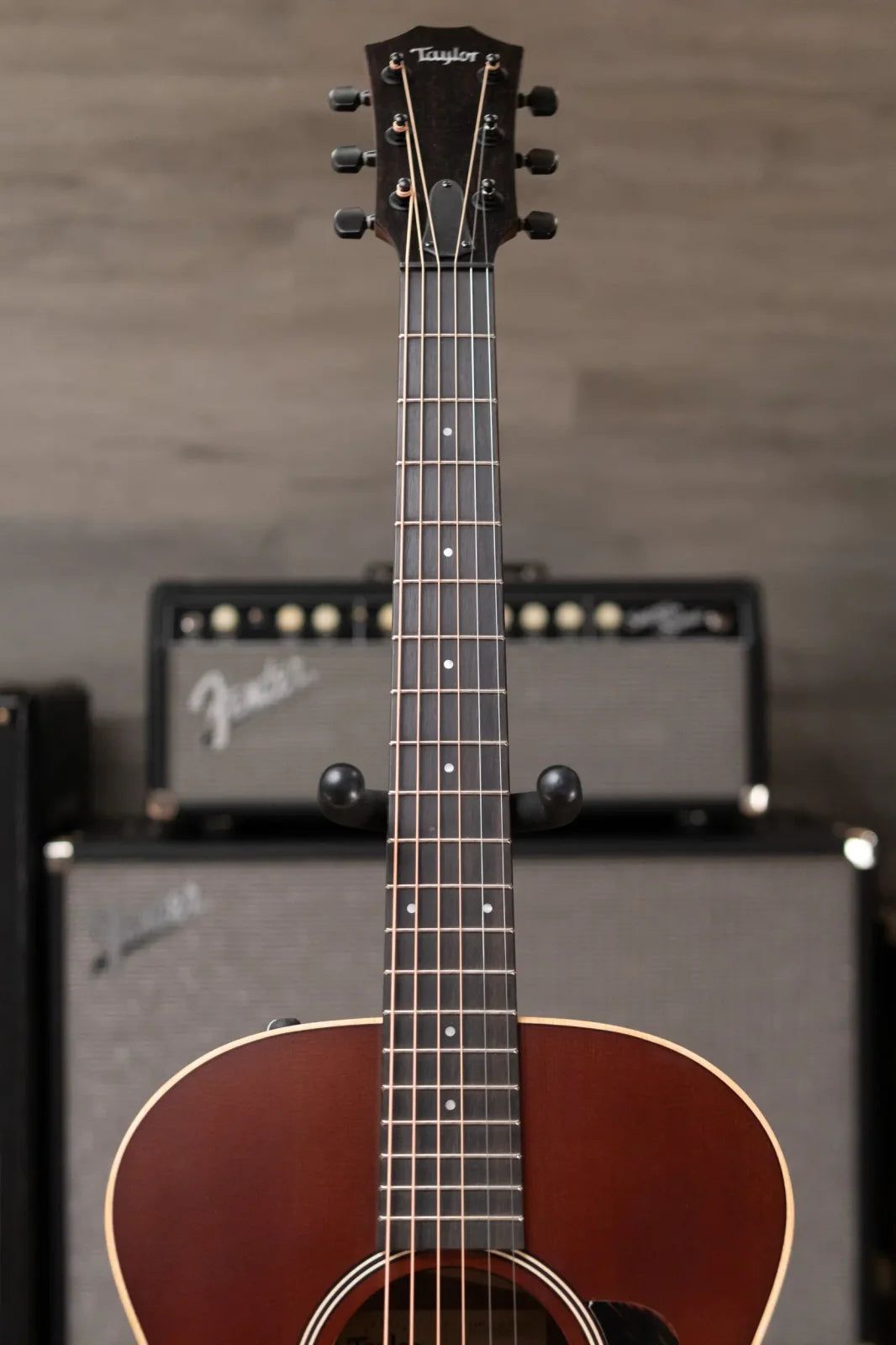 (Shipping Damage) Taylor AD12e-SB Grand Concert Acoustic/Electric with AeroCase