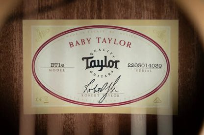 Taylor BT1e Baby Taylor Acoustic-Electric Guitar with Gig Bag