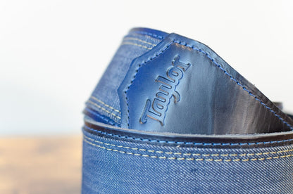 Taylor Blue Denim 2.5" Guitar Strap - Navy Edge