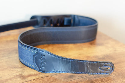 Taylor Blue Denim 2.5" Guitar Strap - Navy Edge