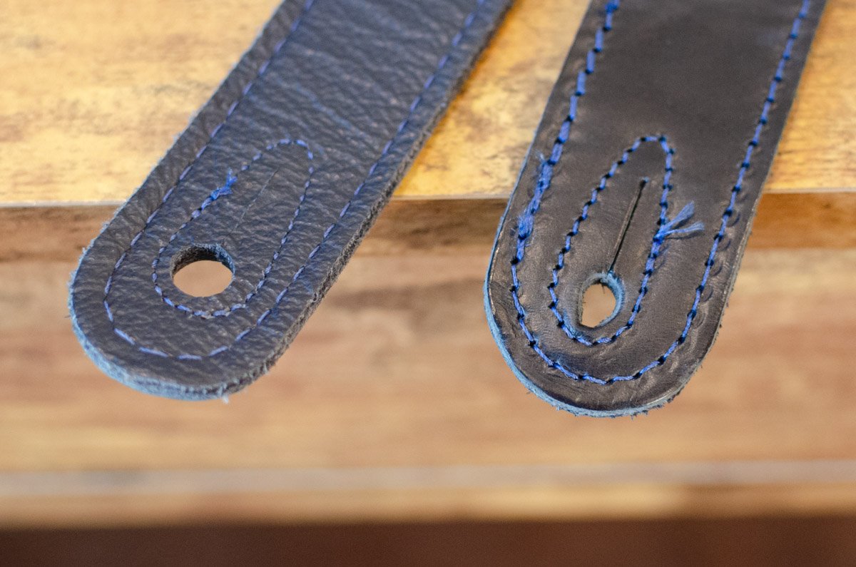 Taylor Blue Denim 2.5" Guitar Strap - Navy Edge