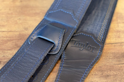 Taylor Blue Denim 2.5" Guitar Strap - Navy Edge