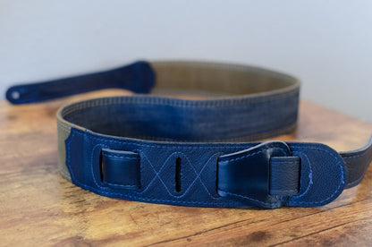 new Taylor Blue Denim Strap Navy Leather Edges 2 haggertys 5