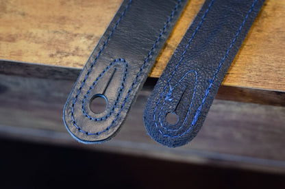 Taylor Blue Denim 2" Guitar Strap - Gold Logo