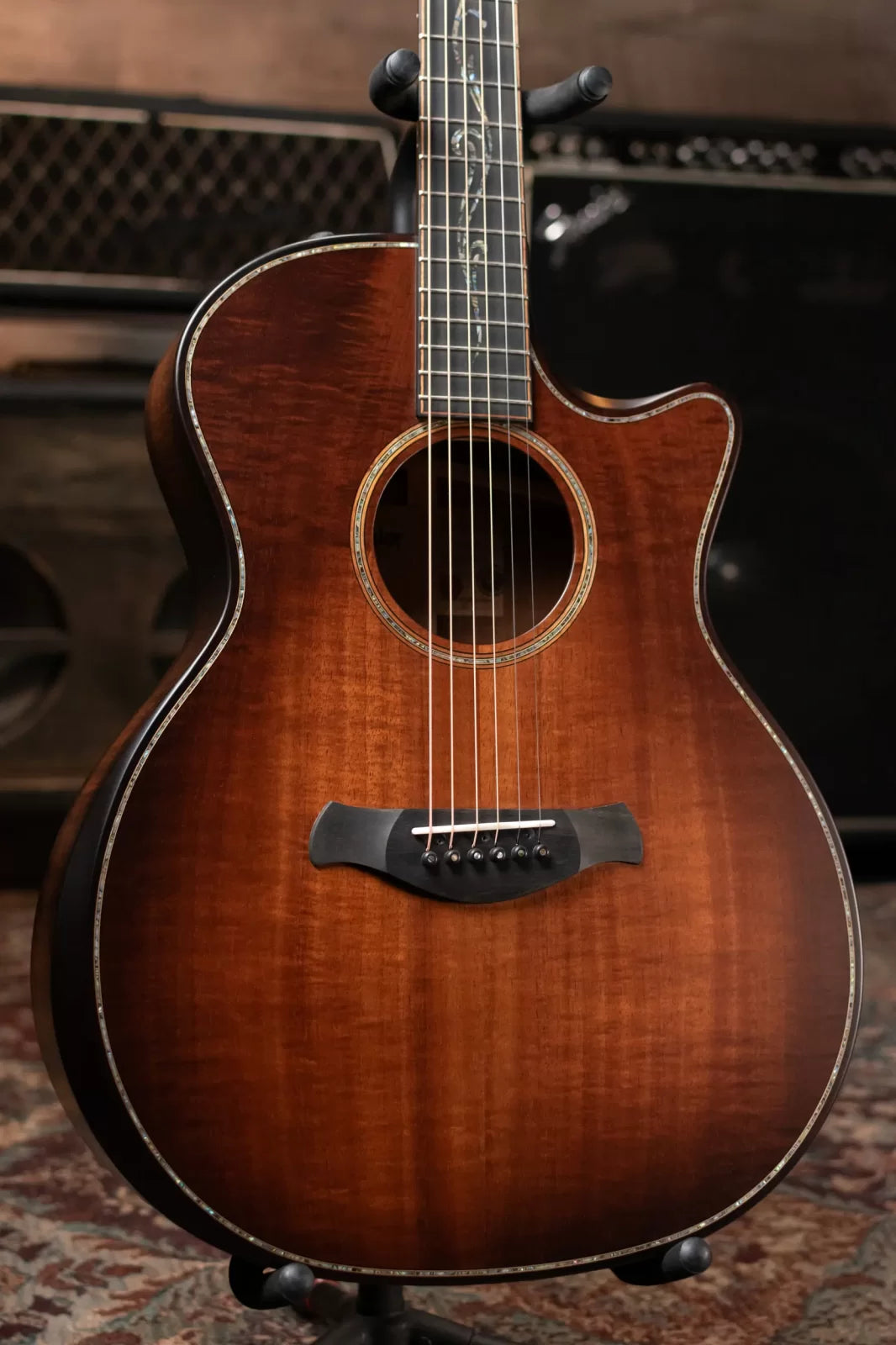 Taylor Builder's Edition K24ce V-Class Grand Auditorium Acoustic/Electric Guitar with Deluxe Hardshell Case - Factory Demo